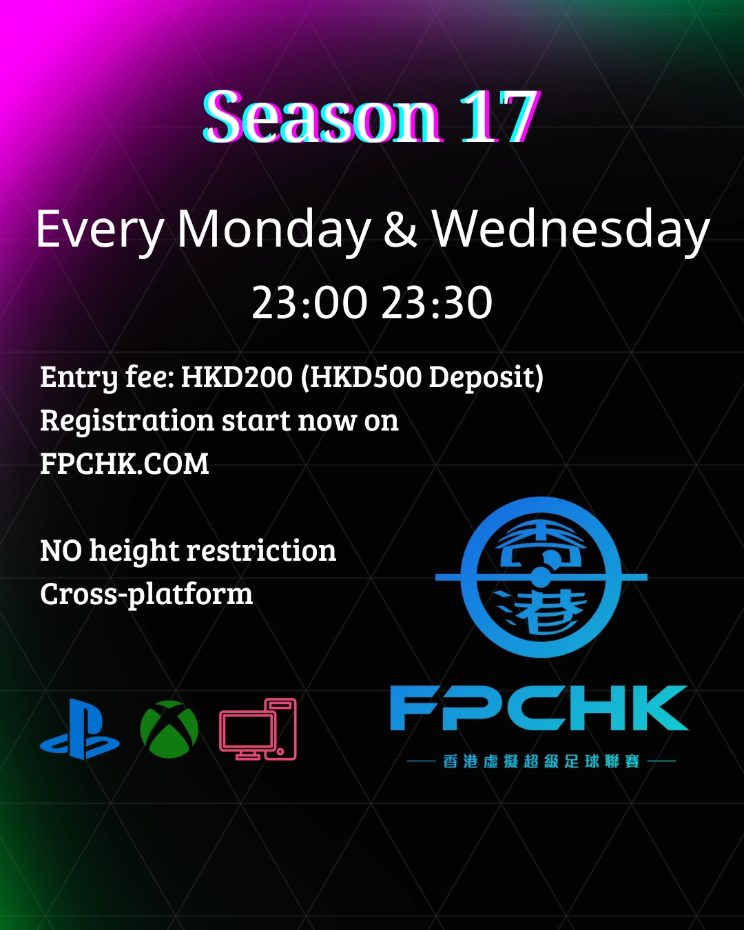 📢 FPCHK Season 17 Registration Now Open!🔥